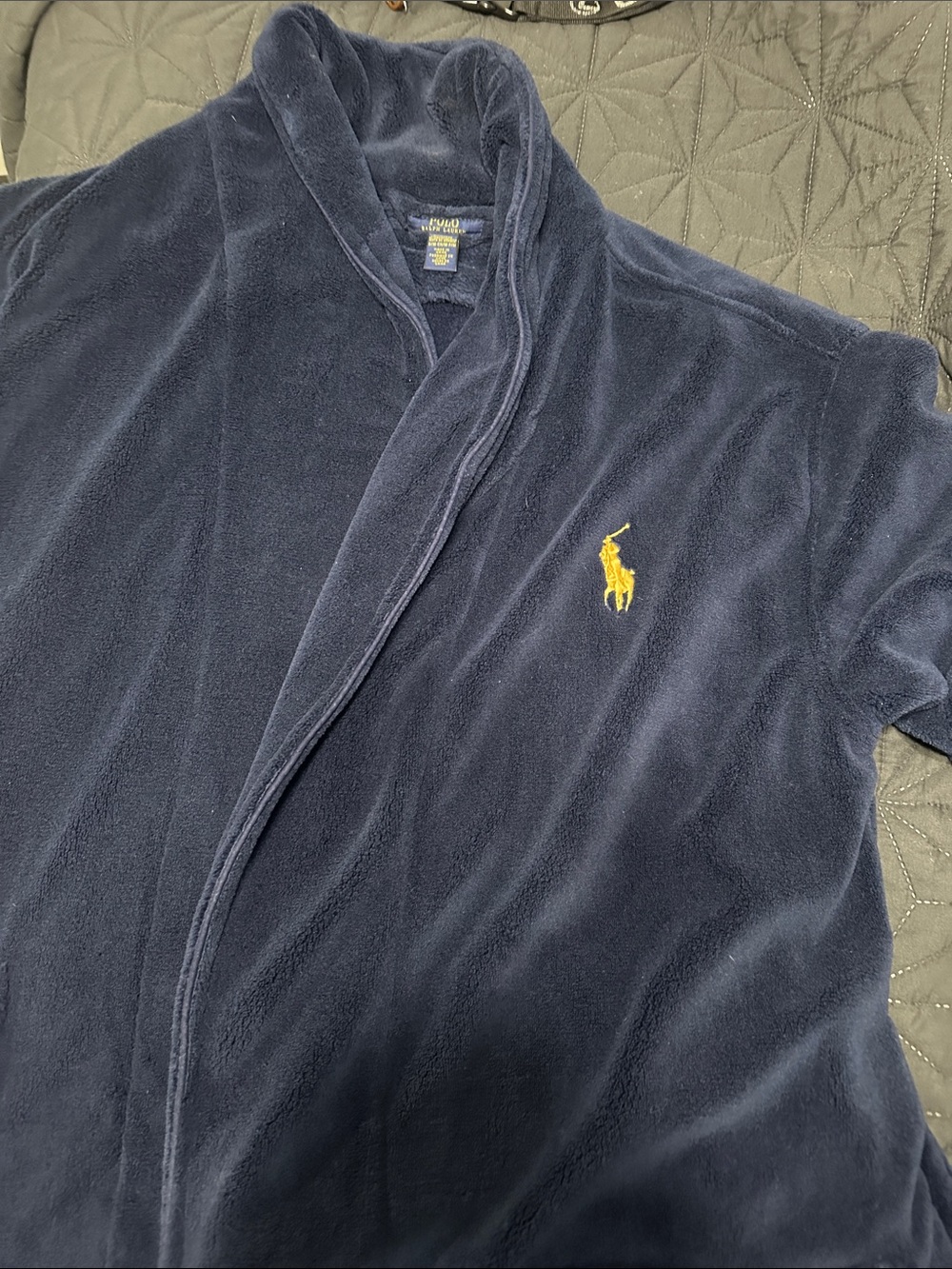 Polo by Ralph Lauren Navy Shawl Collar Robe